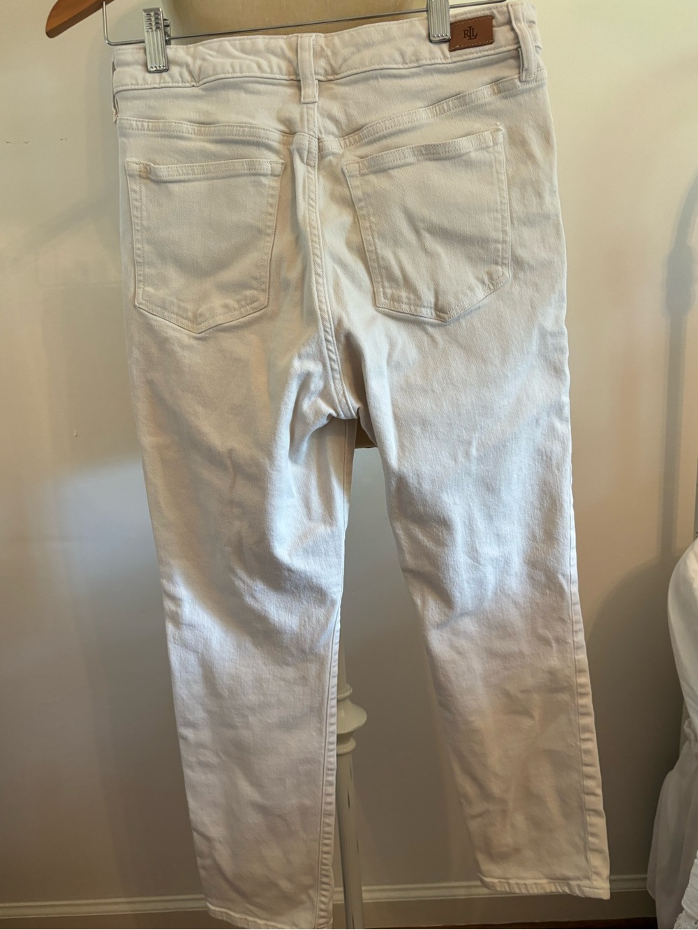Ralph Lauren Distressed Off-White Women's Jeans size 10